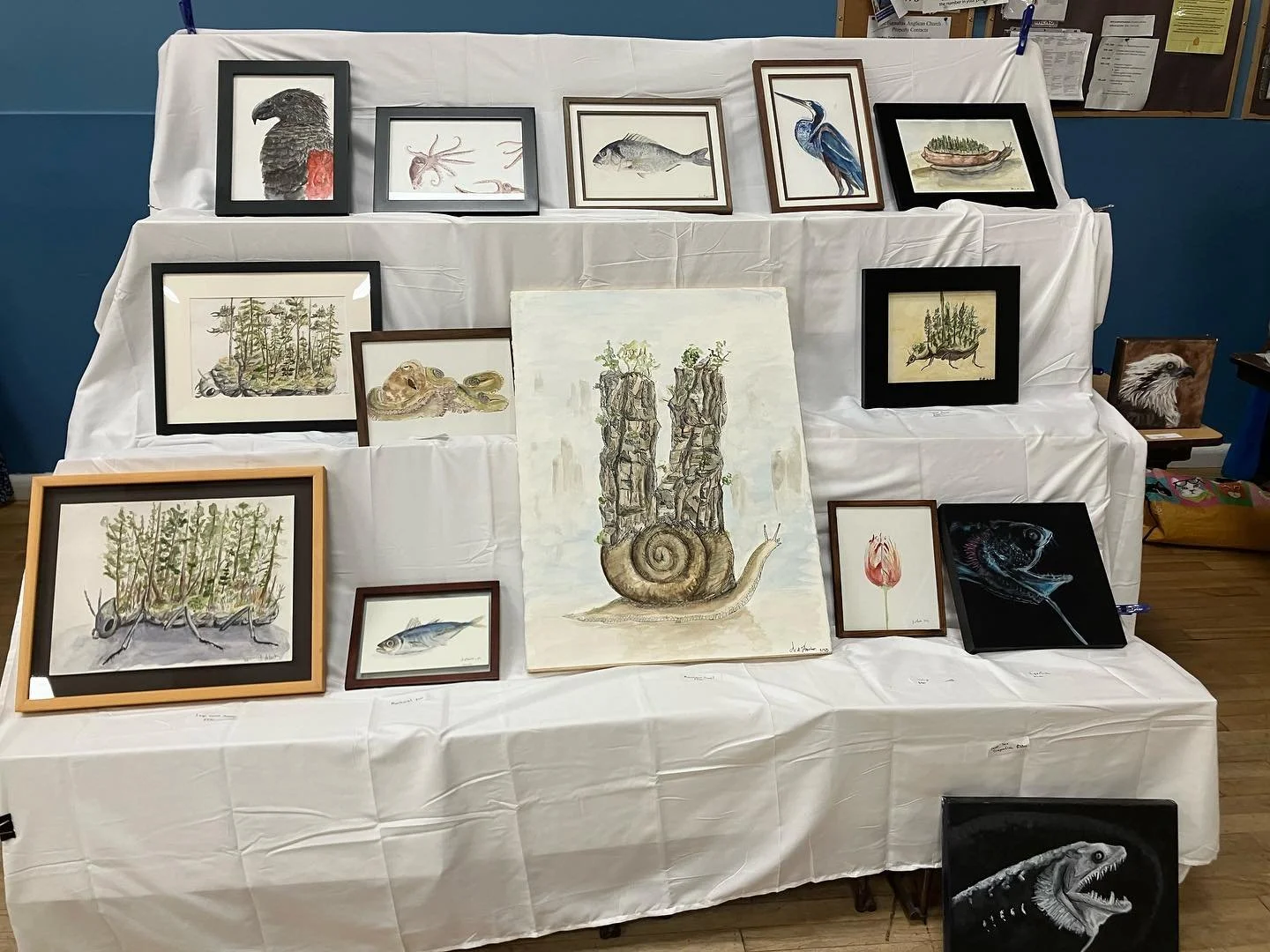 Riverdale Art Show.  #myart #torontoart #artshow  St. Barnabus church on Danforth  this weekend. Also tonight