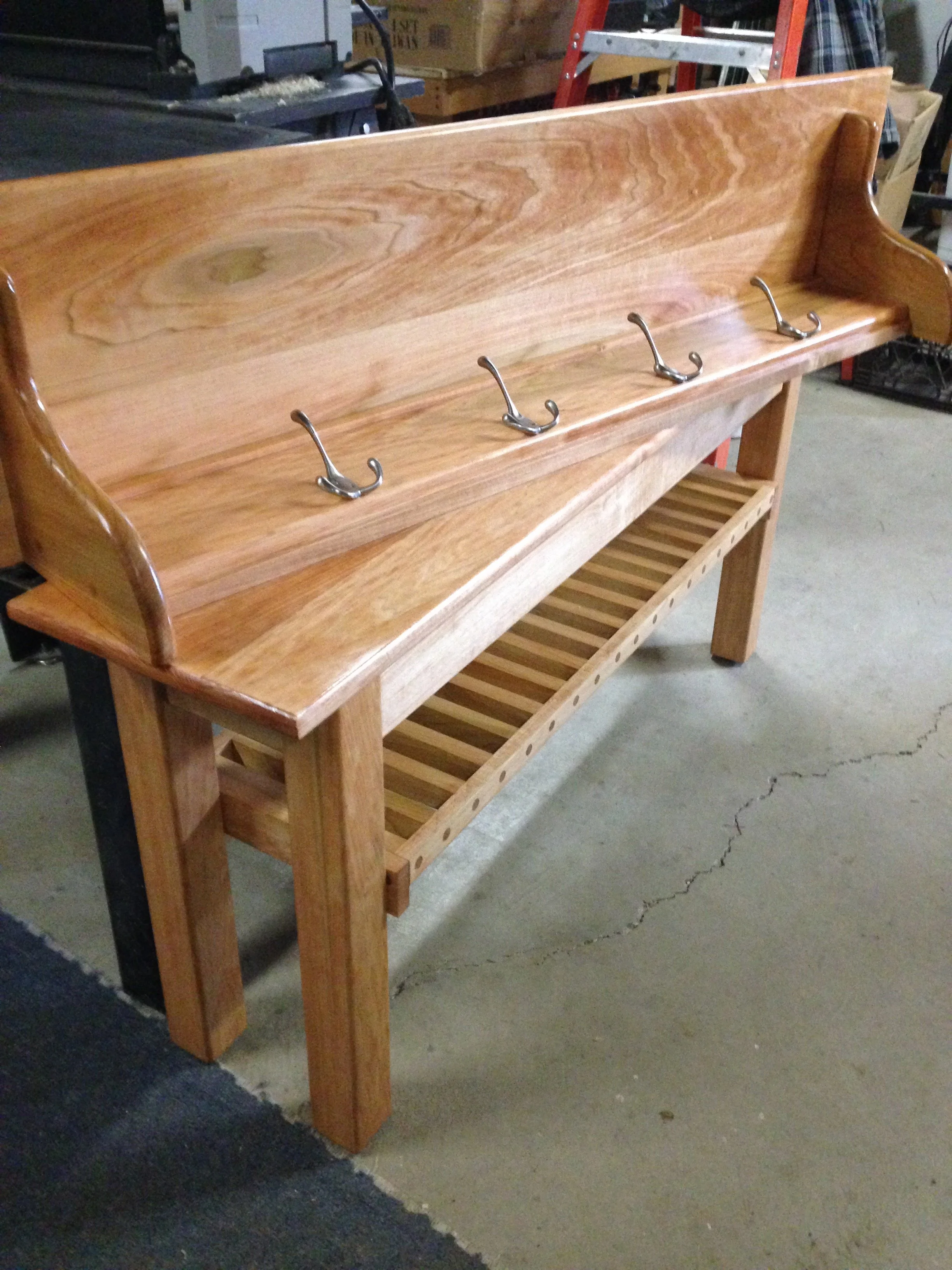 Coat Rack and Shoe Bench