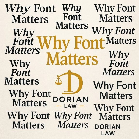 Font Matters Examples Best Fonts for Legal Briefs: Court Rules & Readability — Dorian Law P.C.