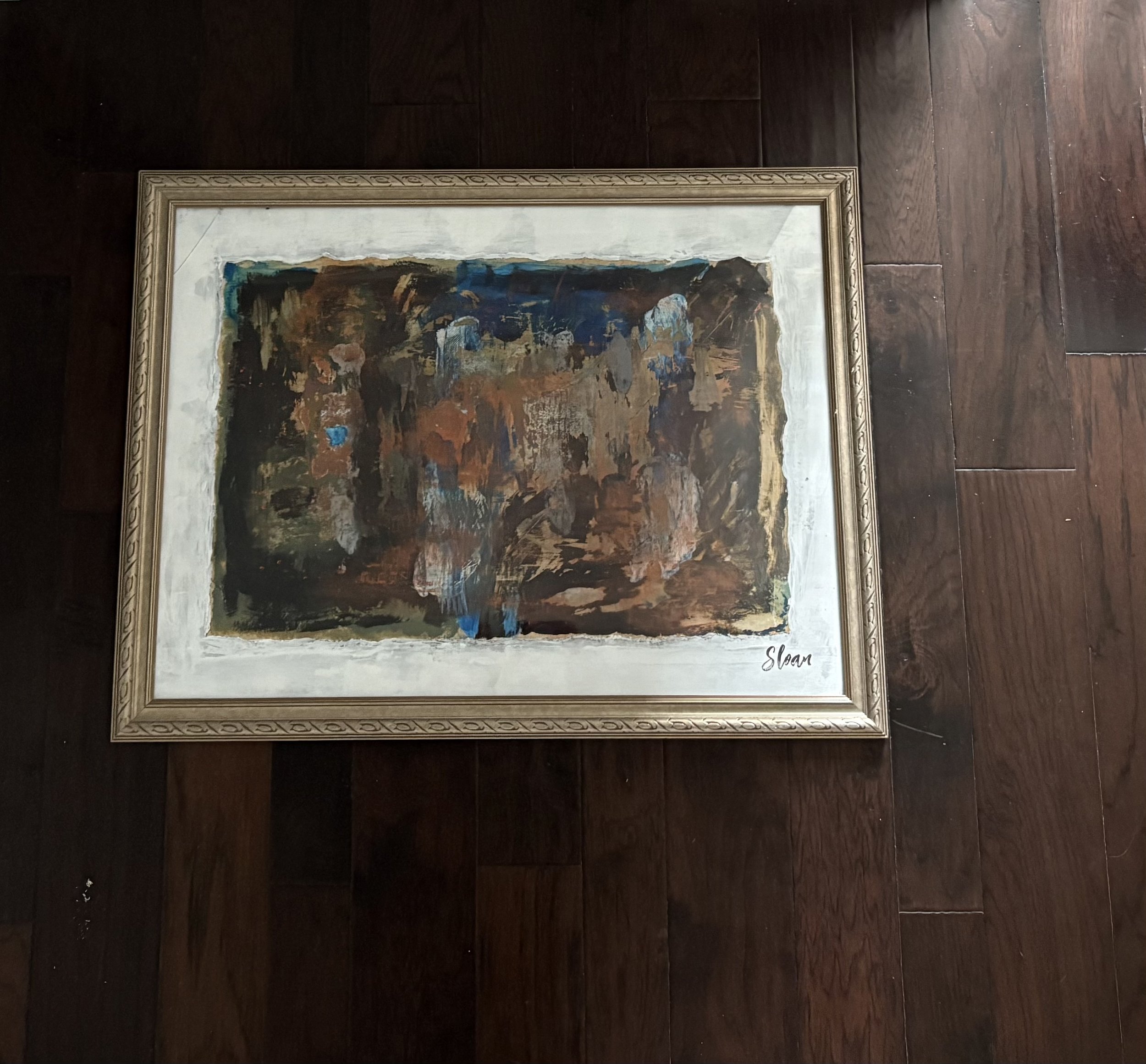 A105
Dimensions 28.5 " L X 37.5" W framed with glass