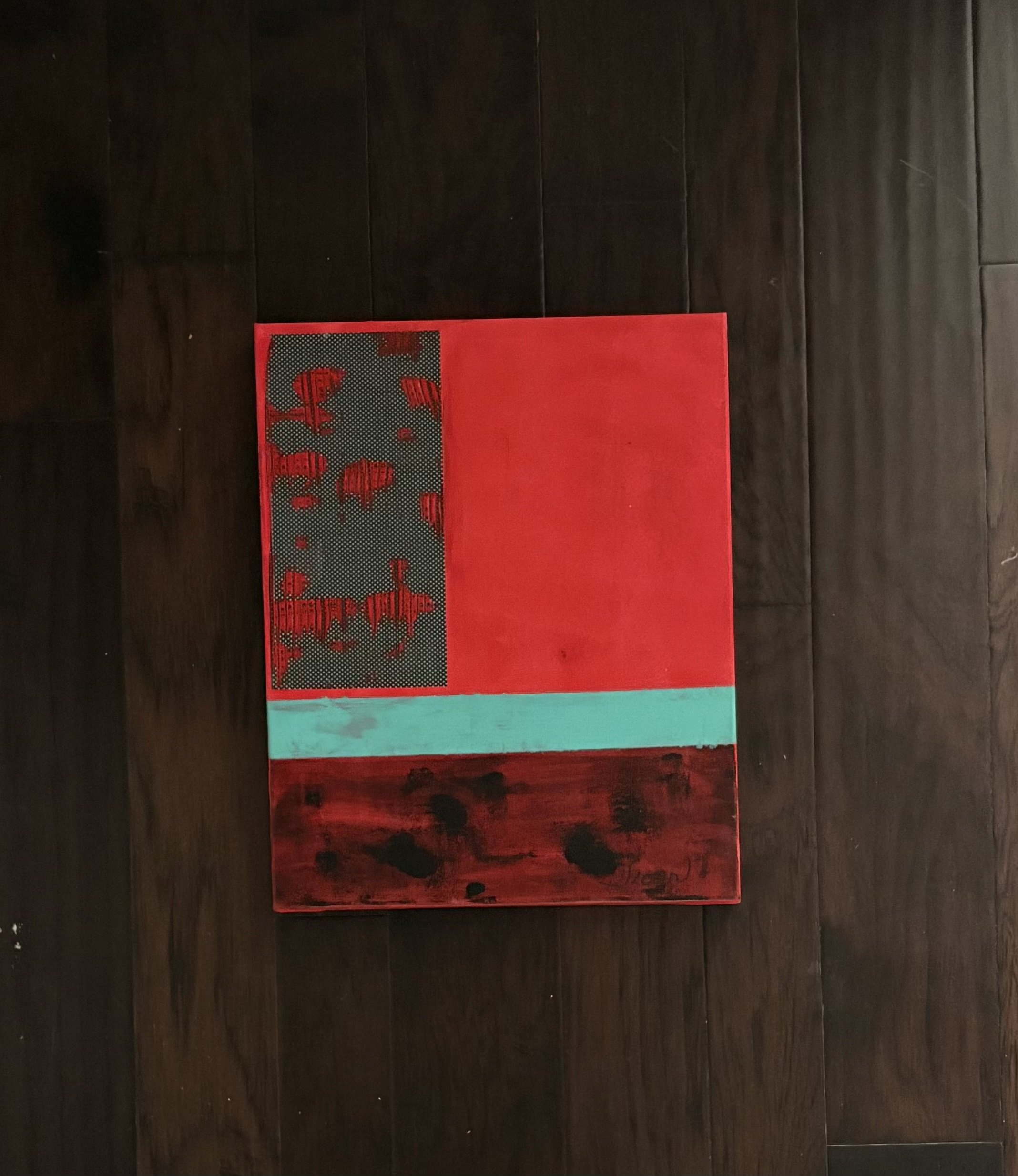 A118
Dimensions. 20"L X 16"W unframed canvas