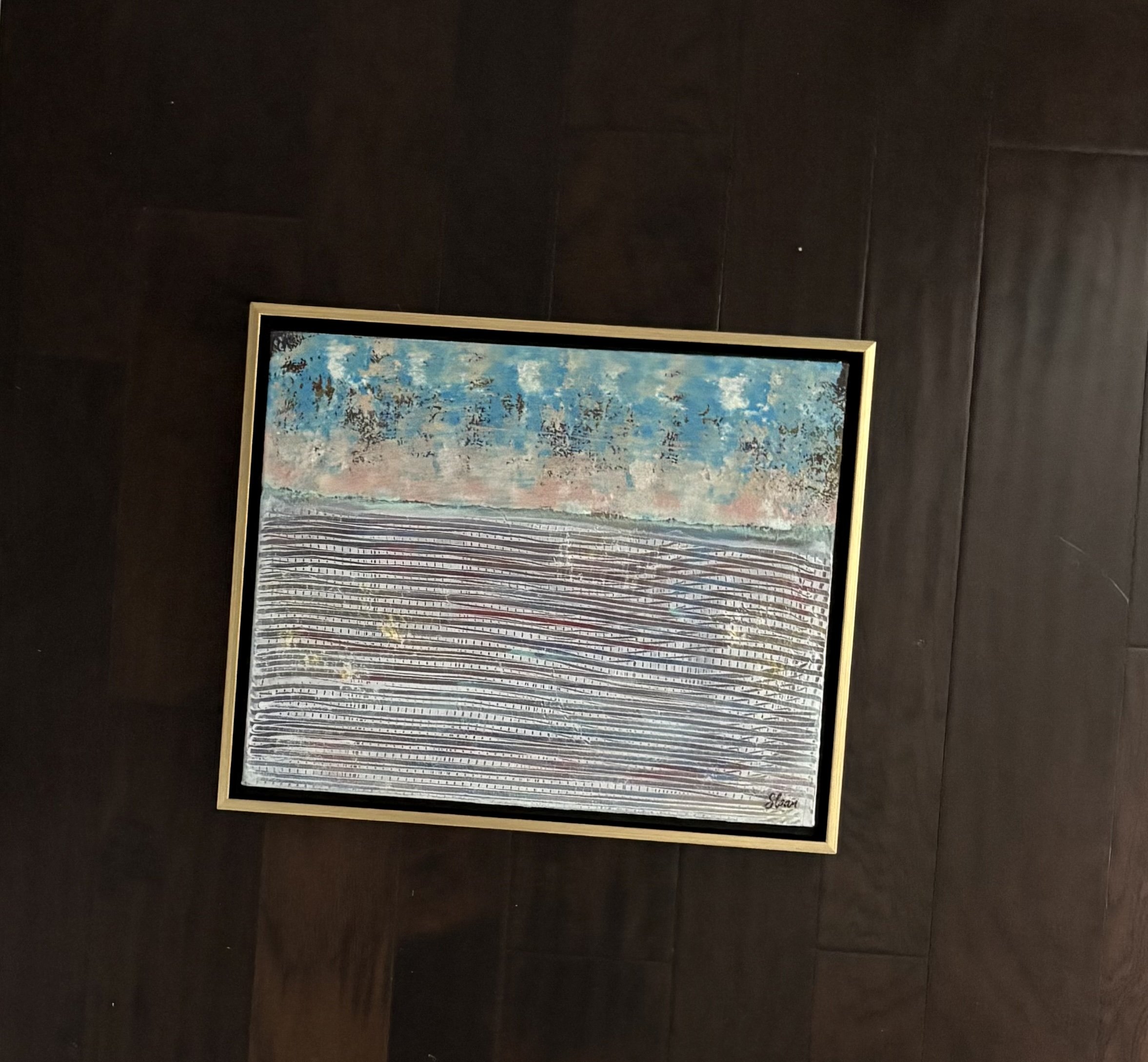 A109
Dimensions. 17.75" L x 21.75" W framed