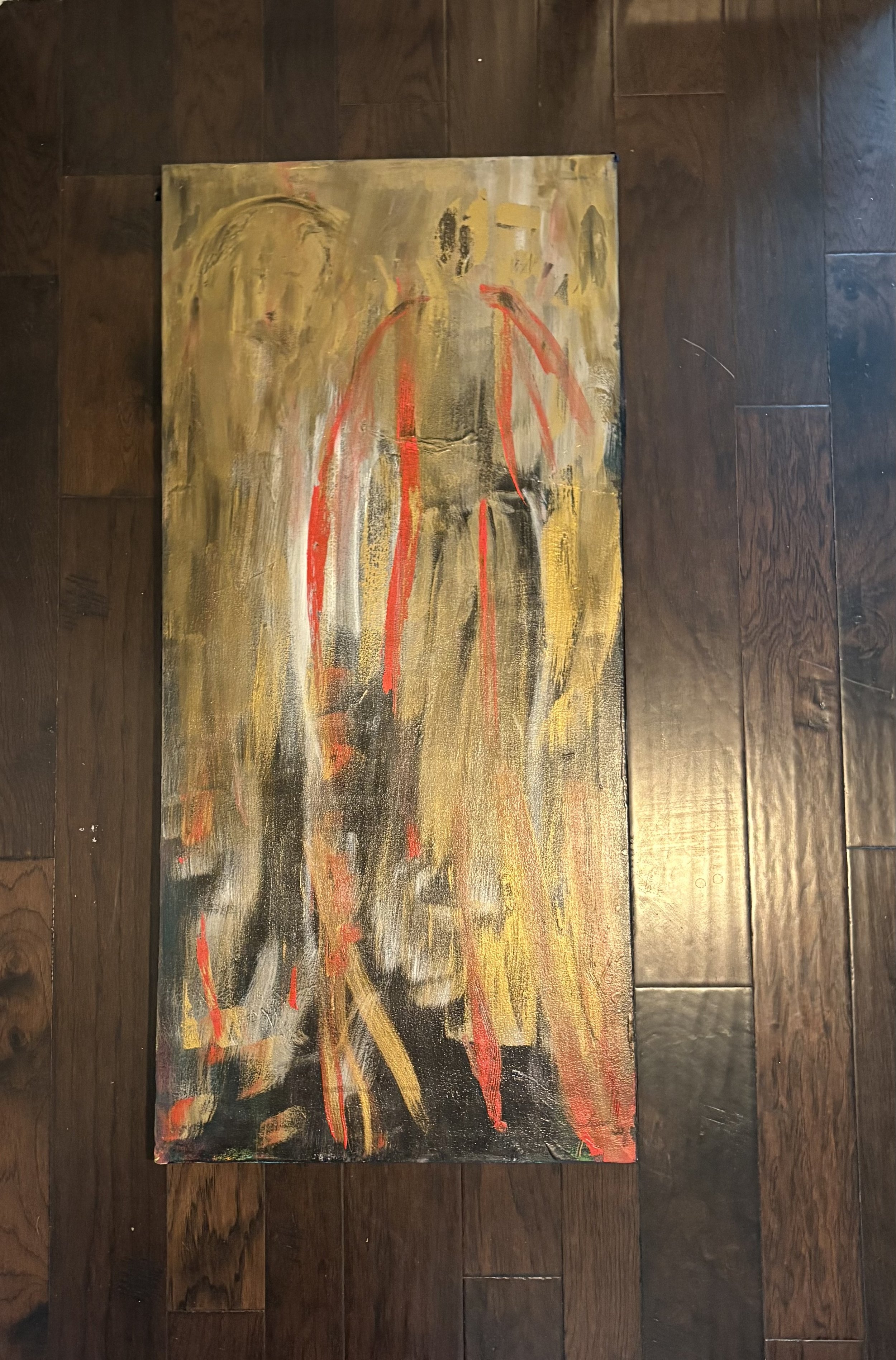 P109
Dimensions. 48" x 24" unframed canvas
