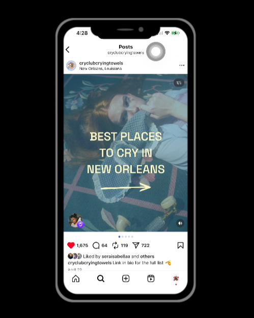Cry Club Social Media Content