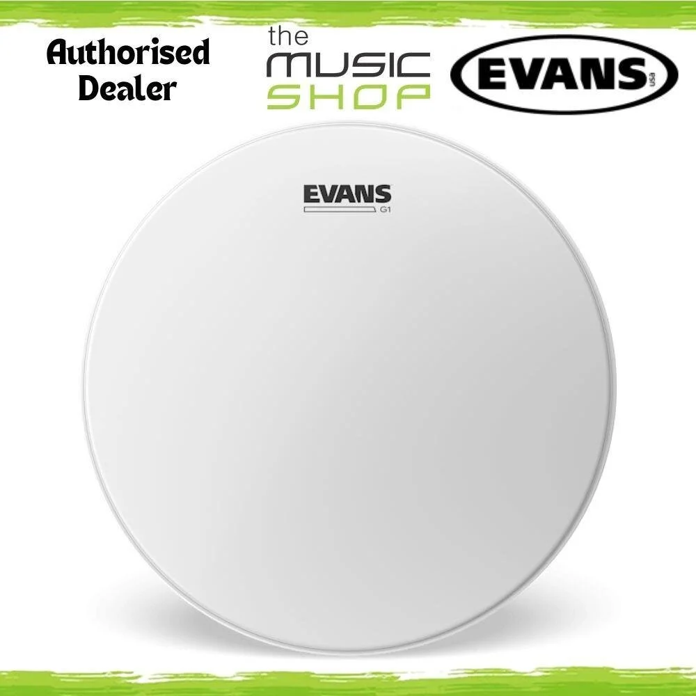 Evans 6" G1 White Coated Drum Head, 6 Inch Tom Batter Drumhead - B06G1