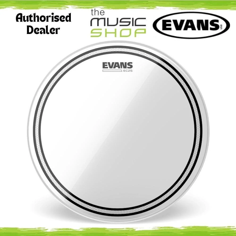 Evans 6" EC2S Clear Drum Head, 6 Inch Tom Batter Drumhead - TT06EC2S