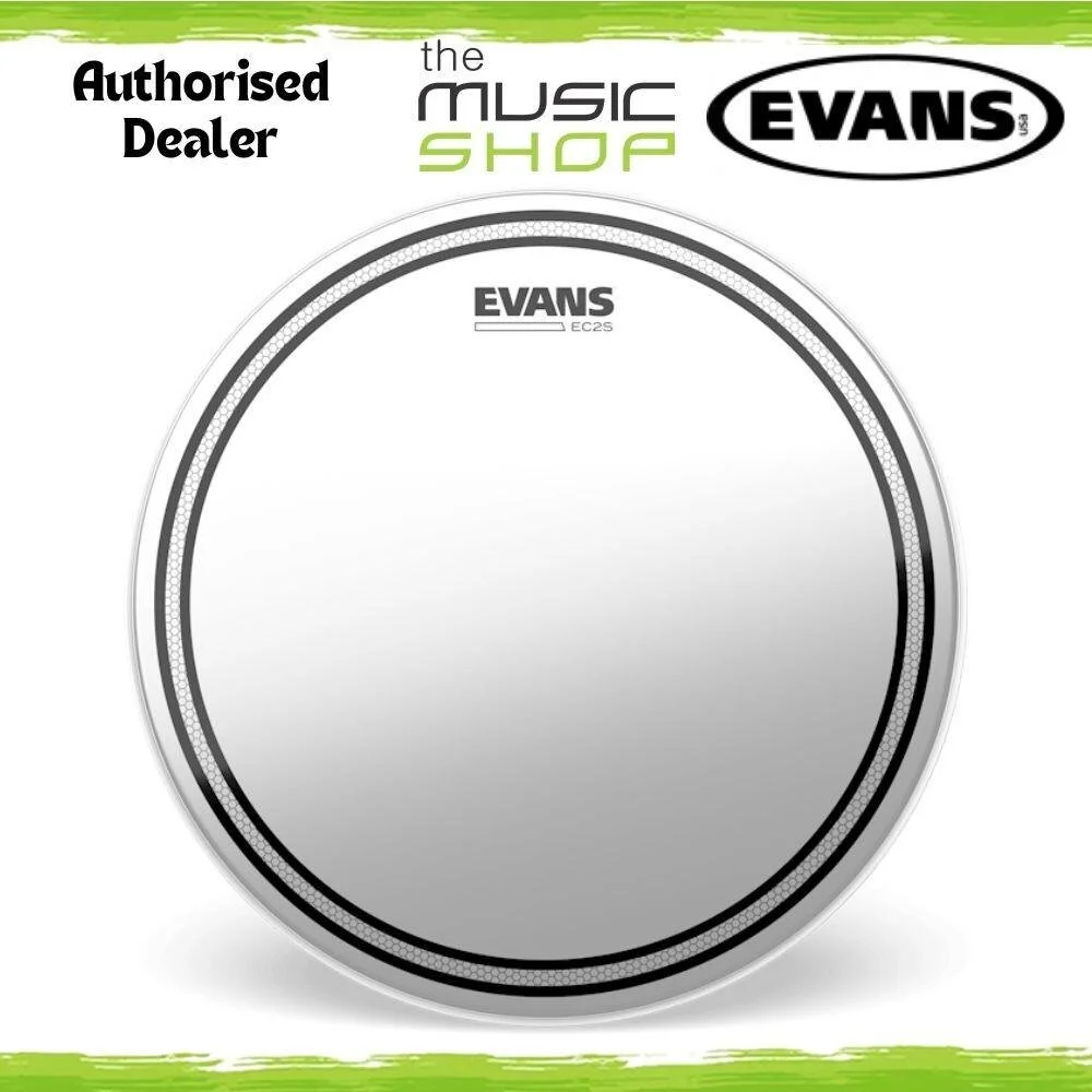 Evans 6" EC2S Frosted Drum Head, 6 Inch Coated Tom Batter Drumhead - B06EC2S