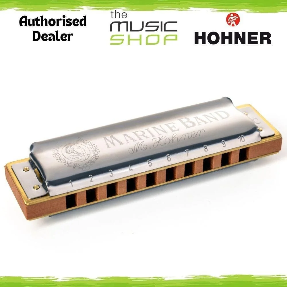 Hohner Marine Band 1896 Classic 10 Hole Diatonic Harmonica, F# Major - M1896076