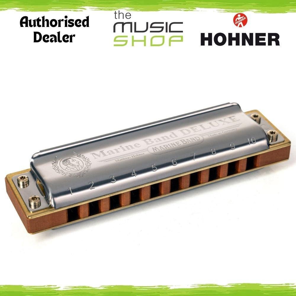 Hohner 2005/20 Marine Band Deluxe 10 Hole Diatonic Harmonica, E Major - M200505P
