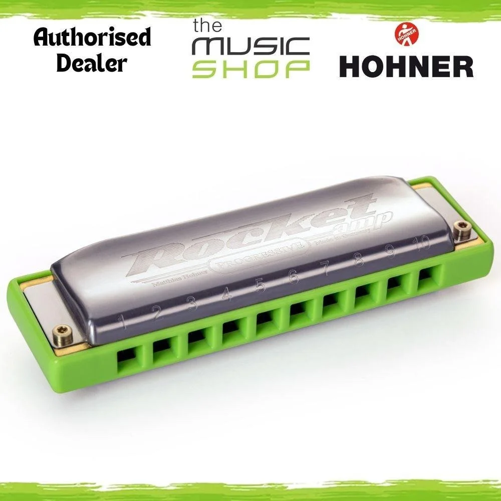 Hohner Progressive Rocket Amp 10 Hole Diatonic Harmonica, C Major - M2015016P