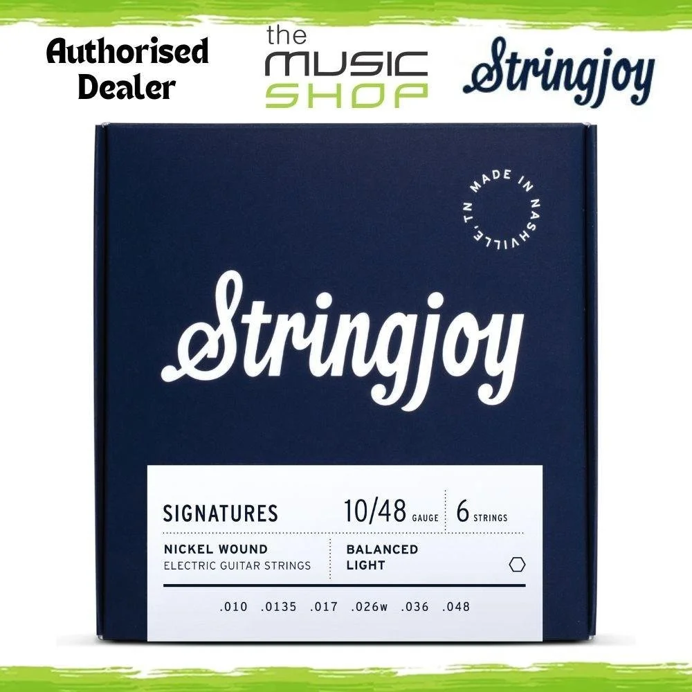 Stringjoy 10-48 Balanced Light Signatures NW Electric Guitar Strings - SJ-BAL10