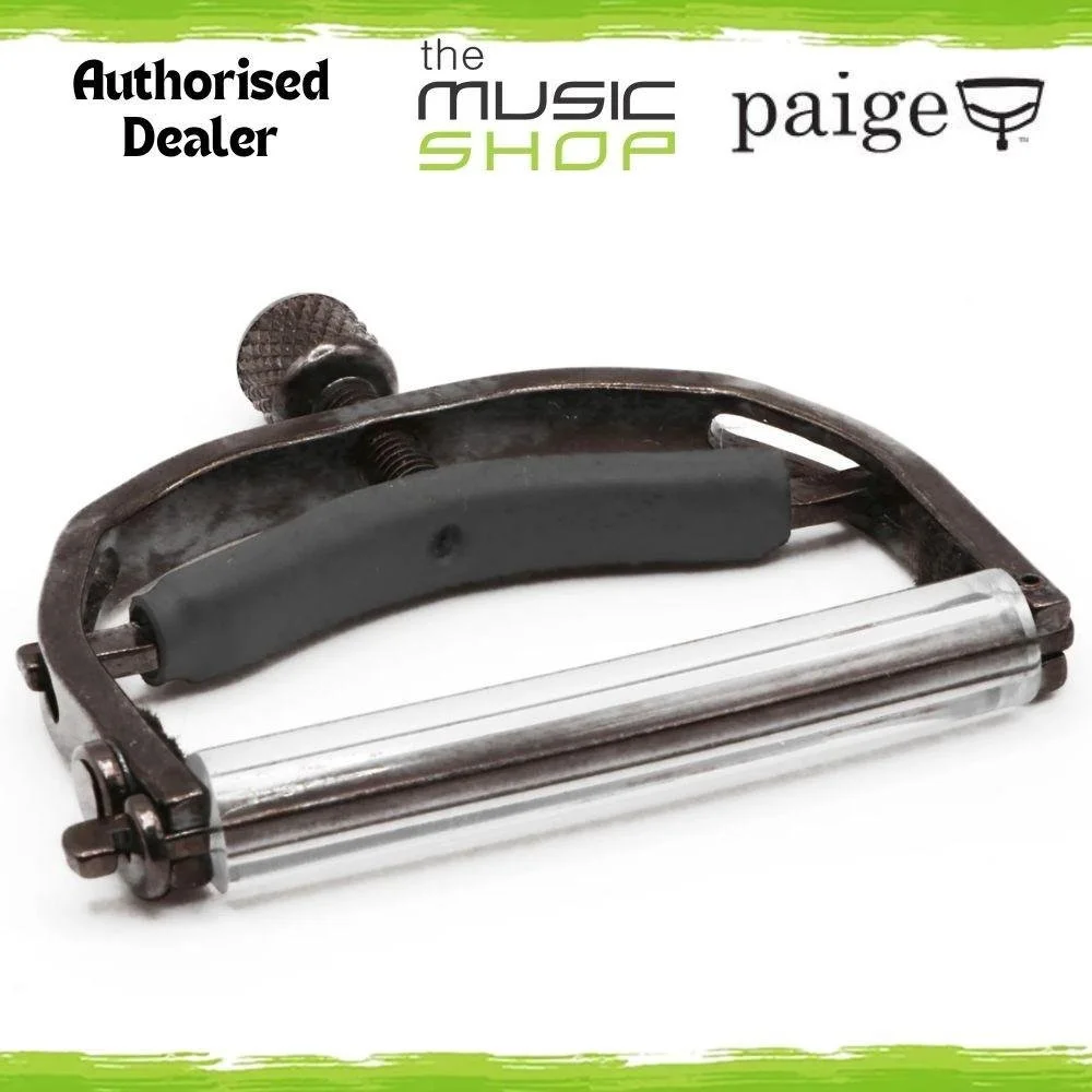 Paige The Original 12 String Acoustic Guitar Capo, Smokey Black Nickel - P-12E