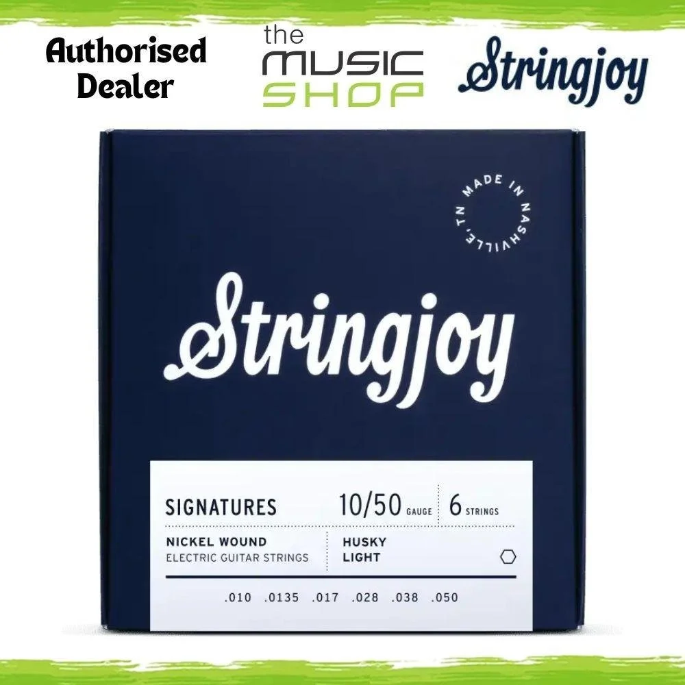 Stringjoy 10-50 Husky Light Signatures NW Electric Guitar Strings - SJ-HSK10