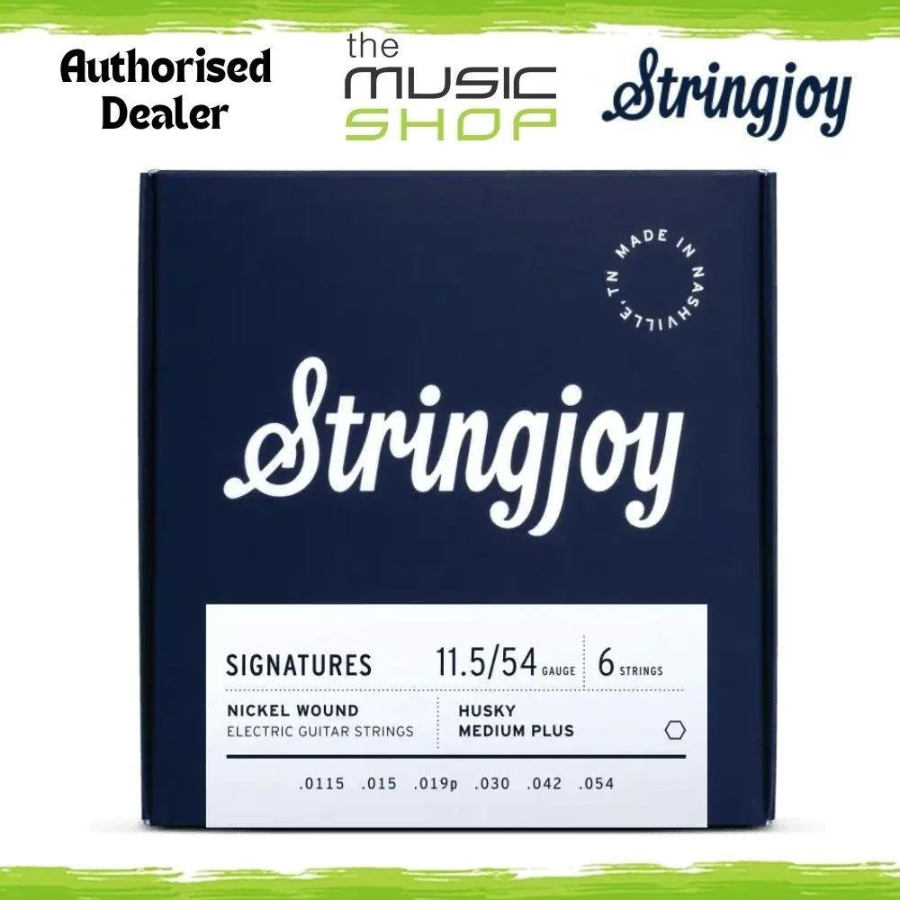 Stringjoy 11.5-54 Husky Medium Plus Signatures Electric Guitar Strings SJ-HSK115