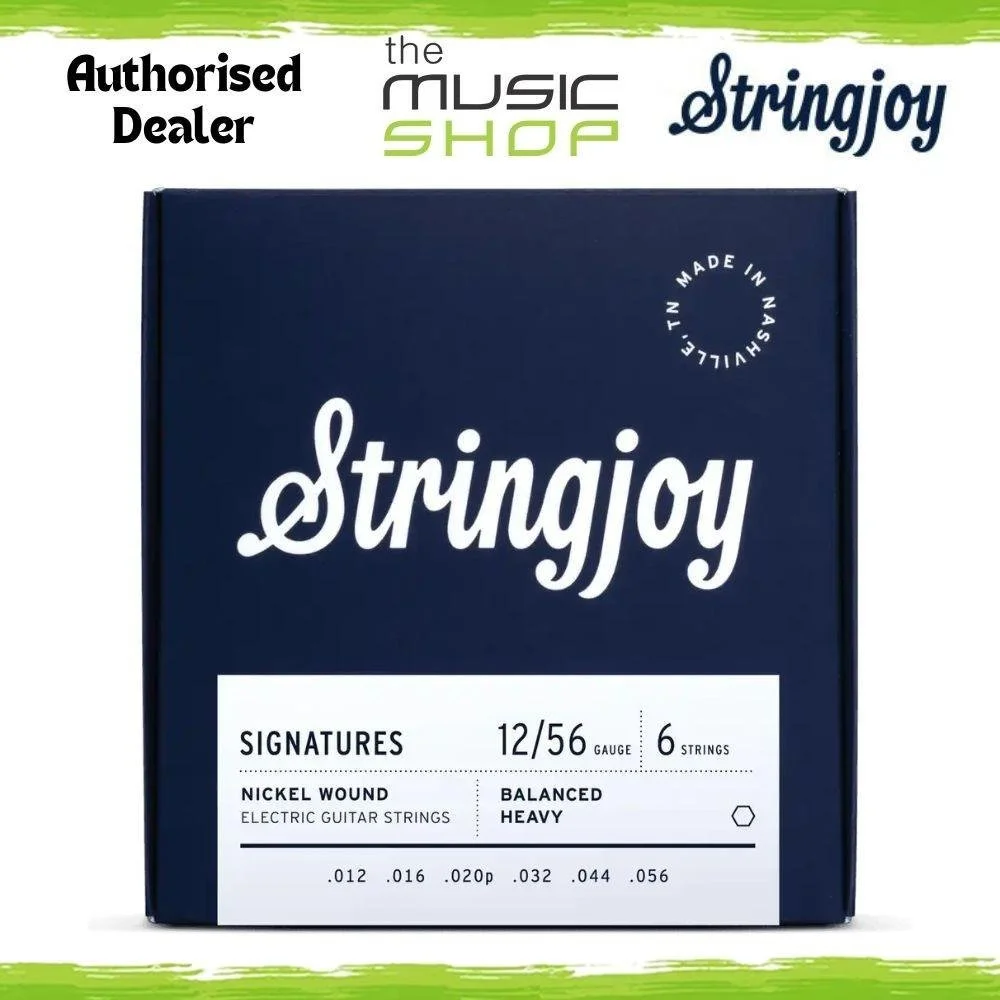 Stringjoy 12-56 Balanced Heavy Signatures NW Electric Guitar Strings - SJ-BAL12