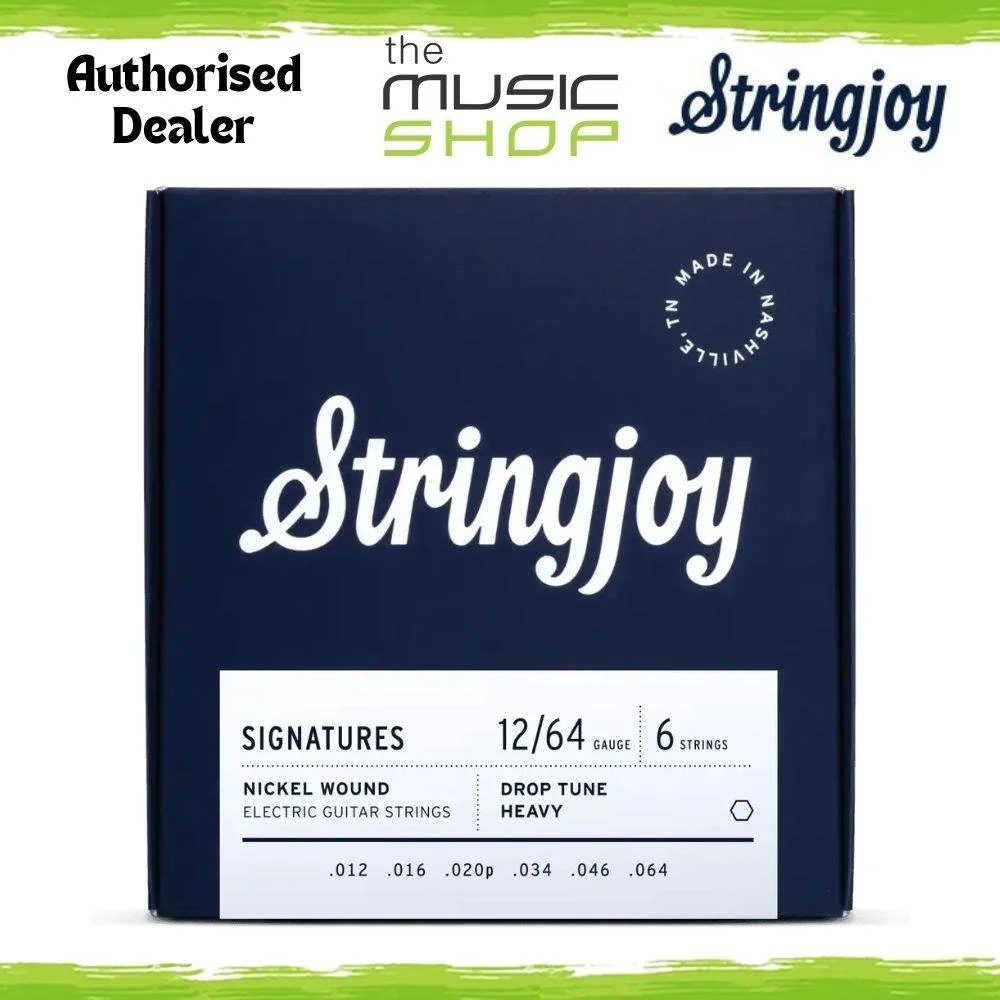 Stringjoy 12-64 Drop Tune A/B Heavy Signatures Electric Guitar Strings- SJ-DRP12