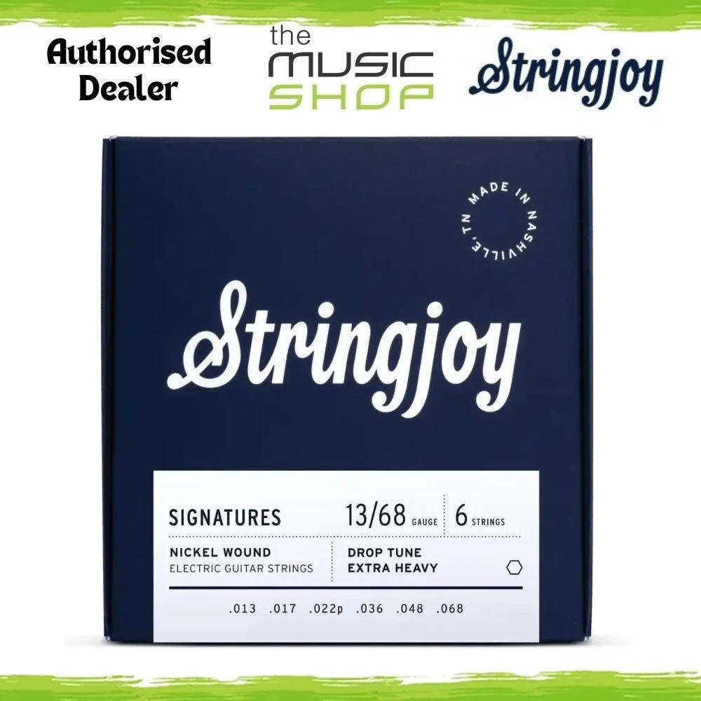 Stringjoy 13-68 Drop Tune G/A Extra Heavy Signatures NW Electric Guitar Strings
