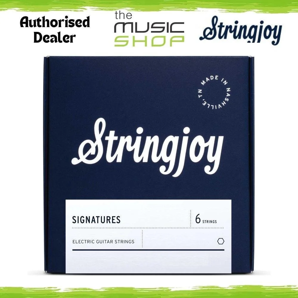 6 Pack of Stringjoy Signatures Single .011 Plain Steel Guitar Strings - SJ-SST11