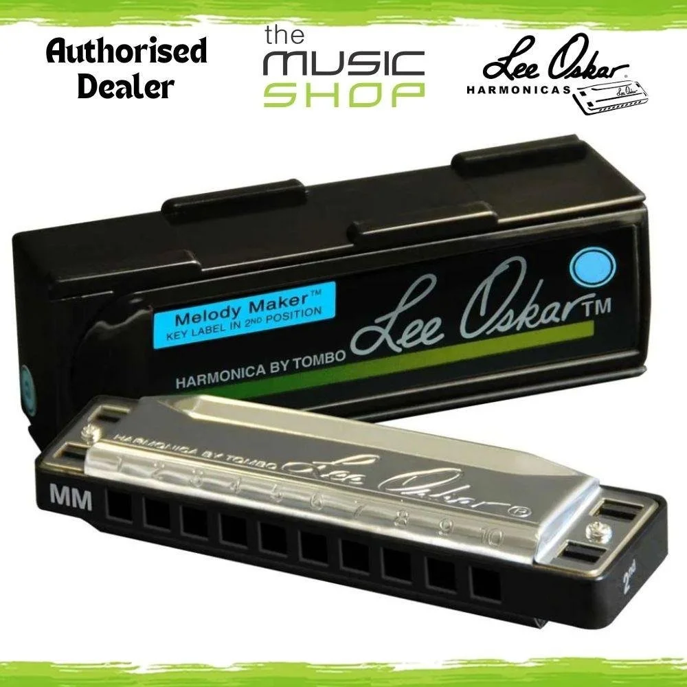 Lee Oskar Melody Maker Harmonica - Key of F, 2nd Position, Blue Label - 1910MM-F