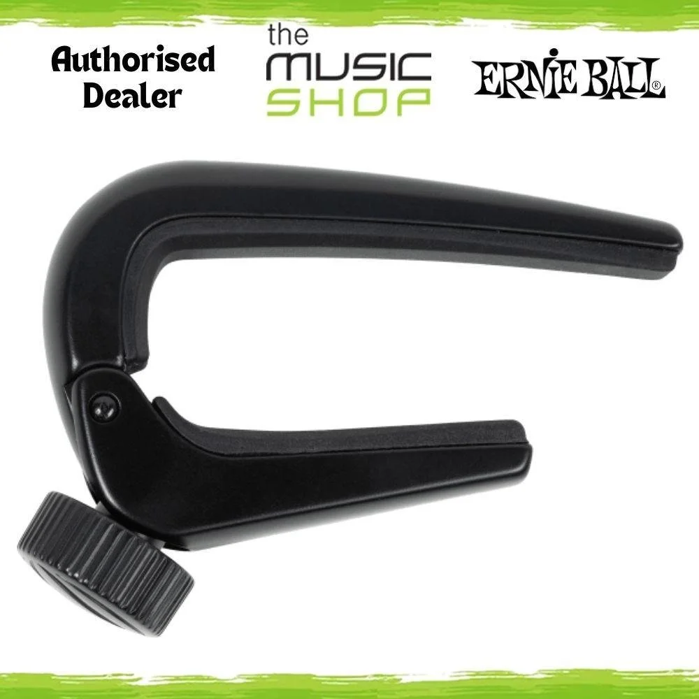 Ernie Ball Precision Capo for Electric & Acoustic Guitar, Black - 9631