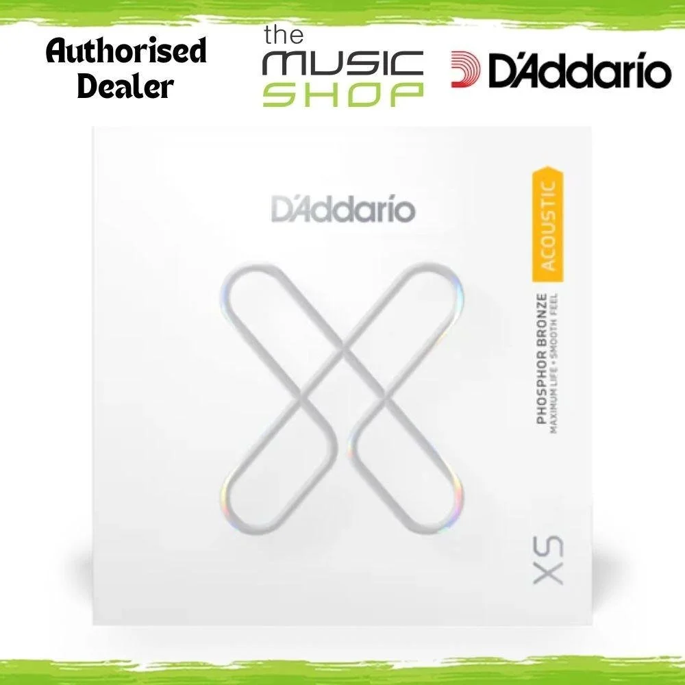 D'Addario XS Single Phosphor Bronze .053 Coated Acoustic Guitar String - XSPB053