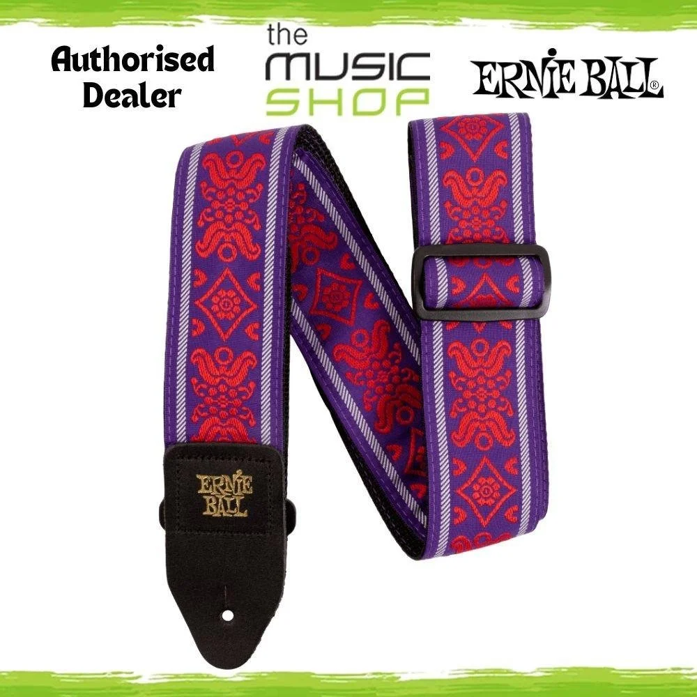 Ernie Ball Classic Jacquard Guitar/Bass Strap, Royal Flush Design - 5330