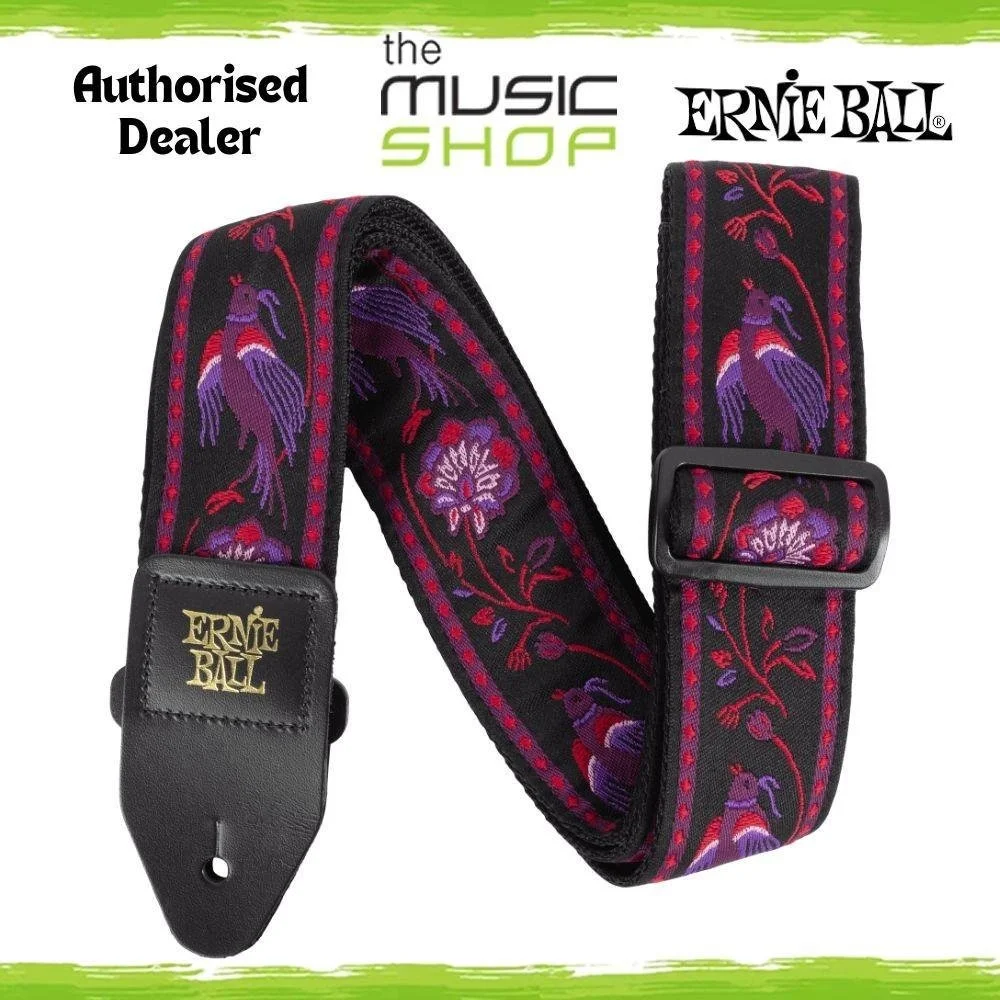 Ernie Ball Classic Jacquard Guitar/Bass Strap, Pleasant Pheasant Design - 5360