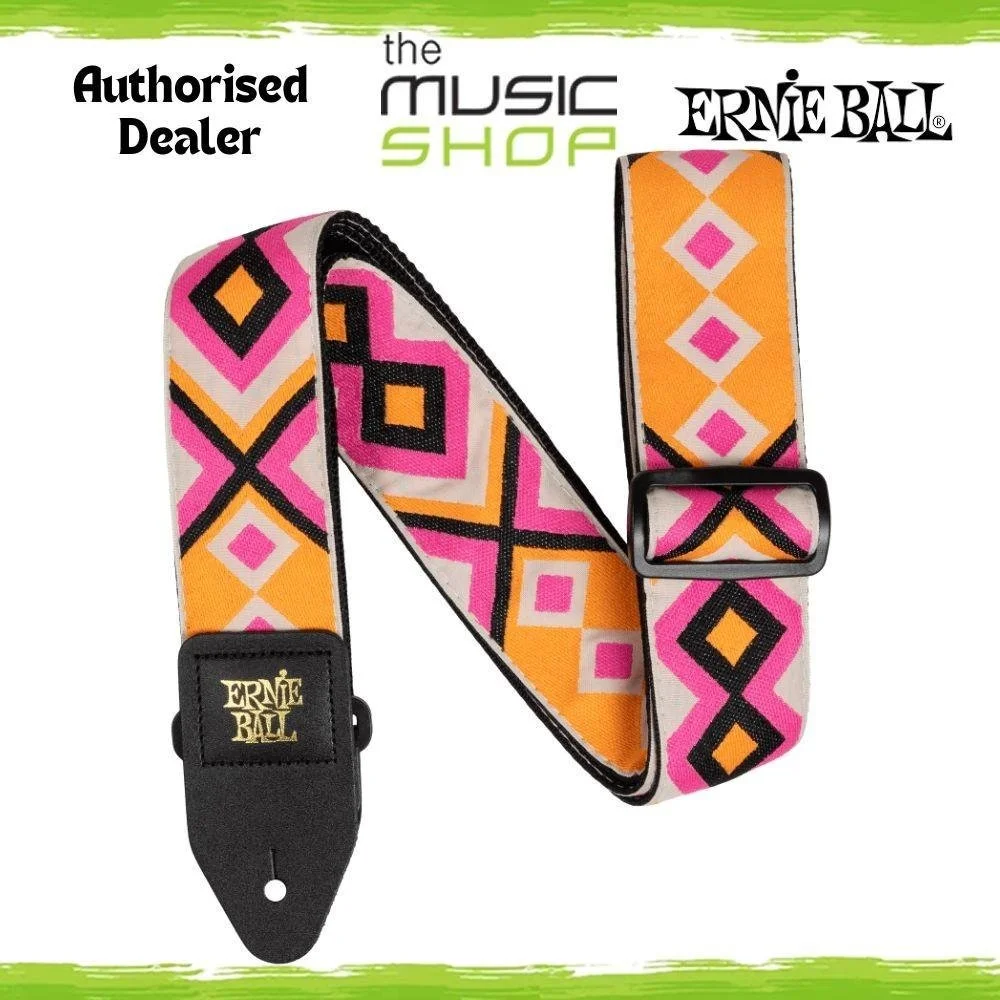 Ernie Ball Classic Jacquard Guitar/Bass Strap, Electric Diamond Design - 5370