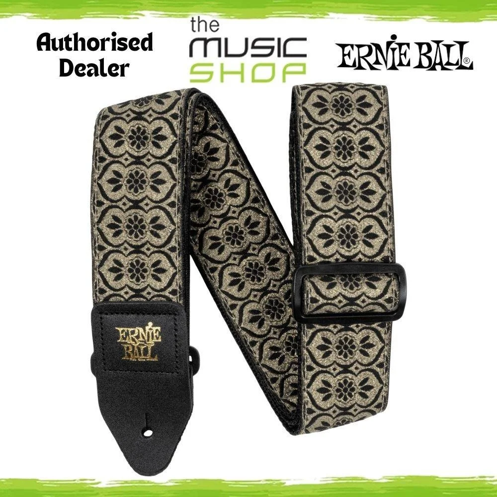 Ernie Ball Classic Jacquard Guitar/Bass Strap, Golden Garden Design - 5628