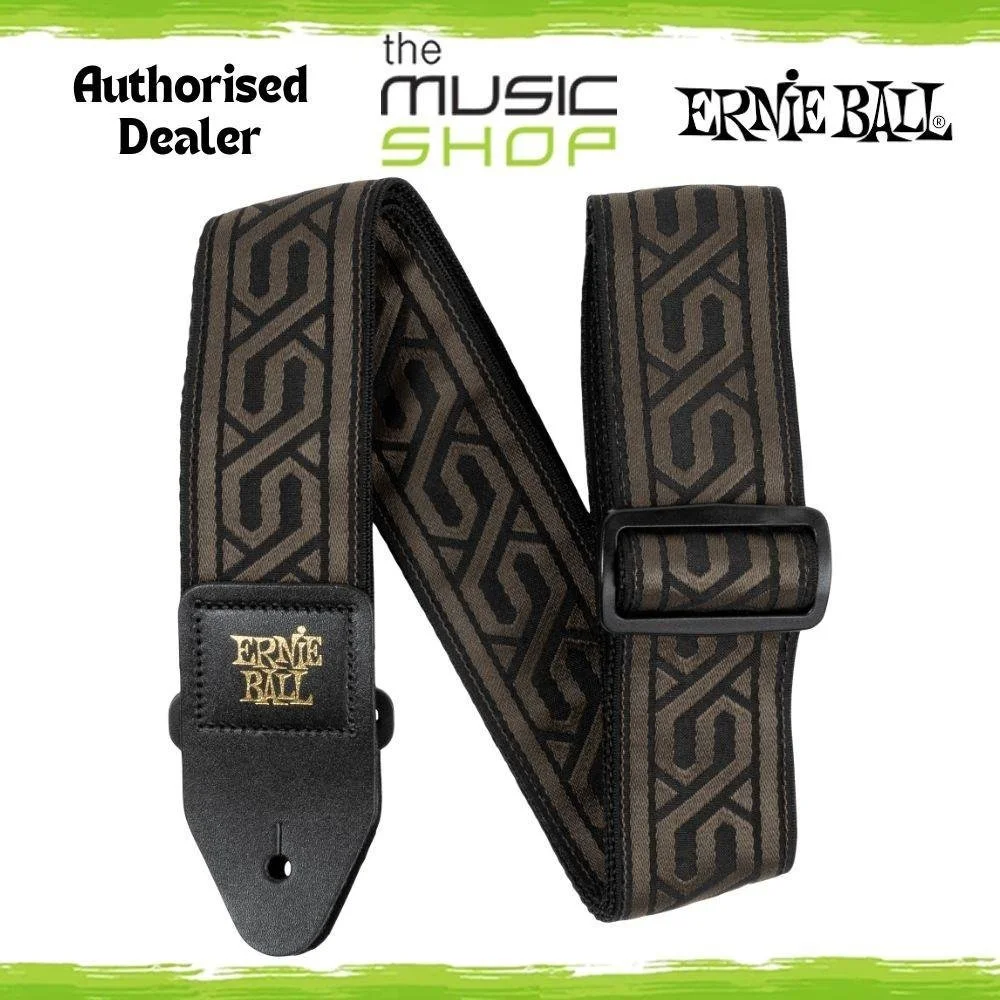 Ernie Ball Classic Jacquard Guitar/Bass Strap, Tribal Chain Design - 5630