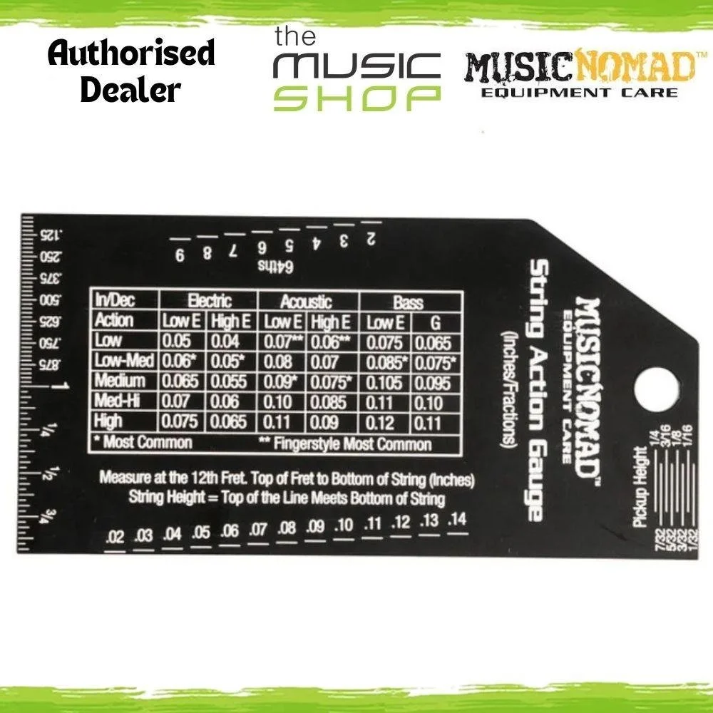 Music Nomad Precision String Action (Height) Gauge, Guitar/Bass - MN602