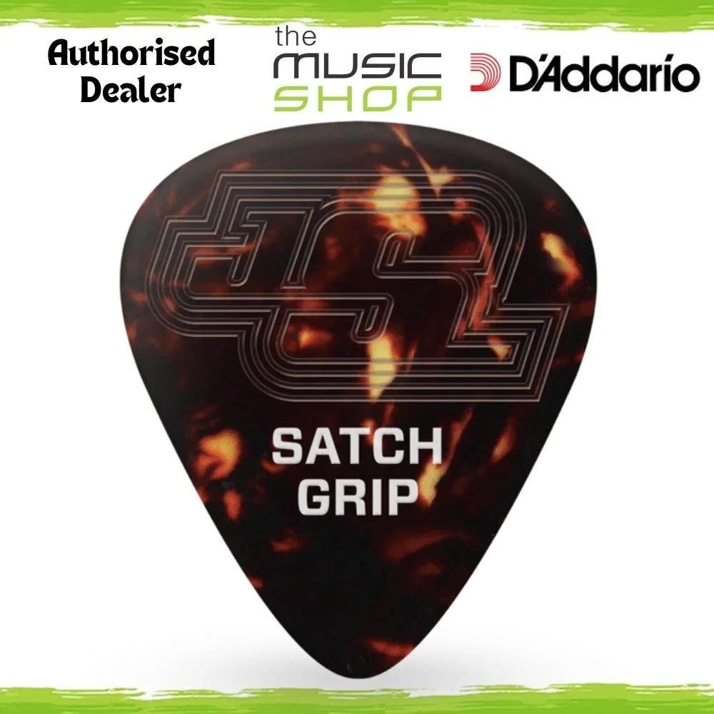 5 Pack, D'Addario Joe Satriani Satch Grip Guitar Picks, Extra Heavy- 7CSH7-5JSGP