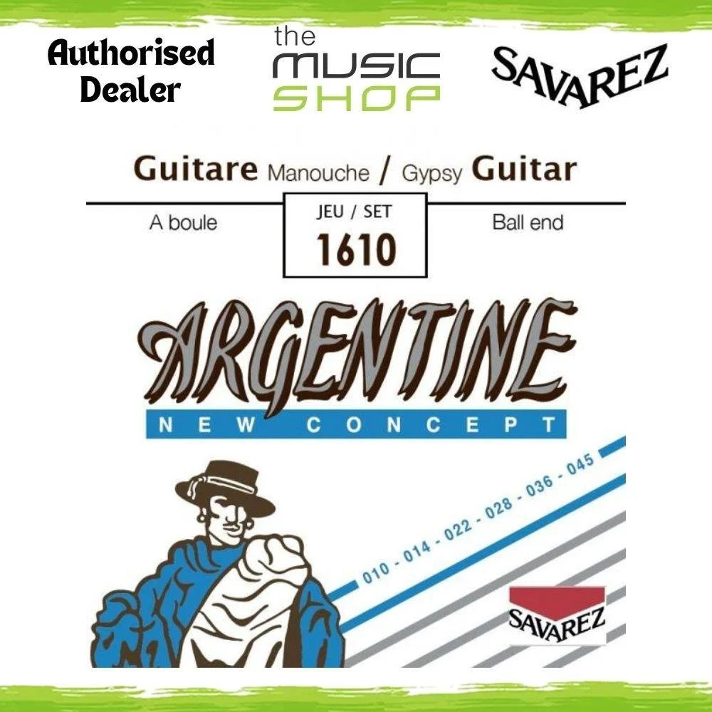 Savarez Argentine Ball End 10-45 Gypsy Jazz Acoustic Guitar Strings - 1610