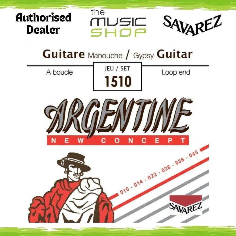 Savarez Argentine Loop End 10-45 Gypsy Jazz Acoustic Guitar Strings - 1510