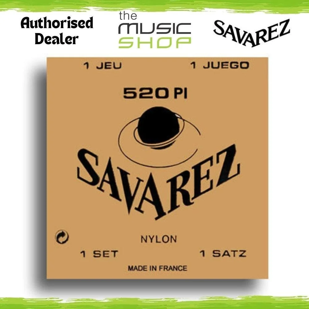 Savarez Traditional High Tension Wound E, B & G Classical Guitar Strings - 520P1