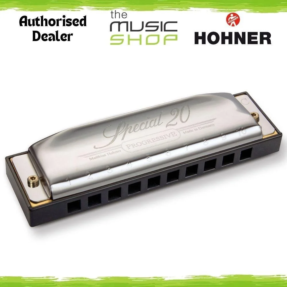 Hohner Progressive Series Special 20 Diatonic Harmonica, F Major - M560066P