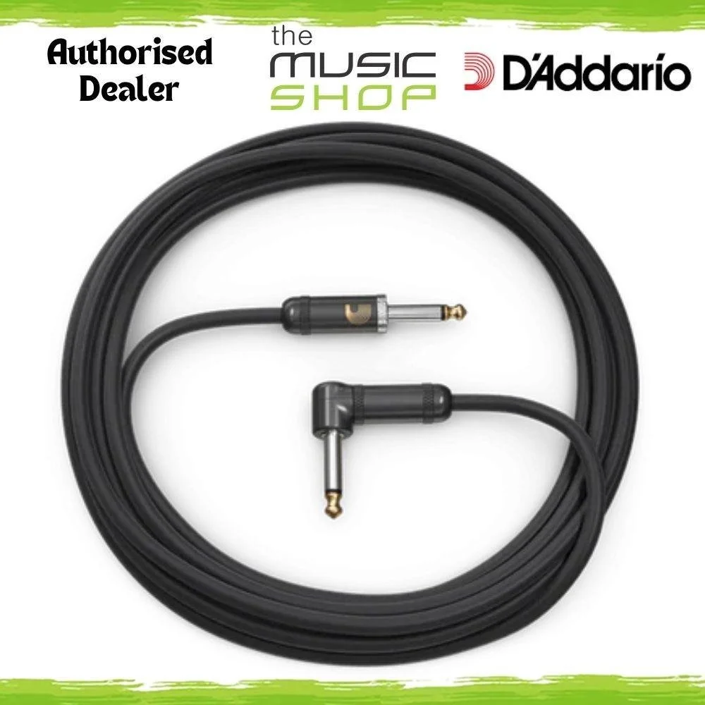 D'Addario American Stage 15ft Straight to Angle Instrument Cable - PW-AMSGRA-15