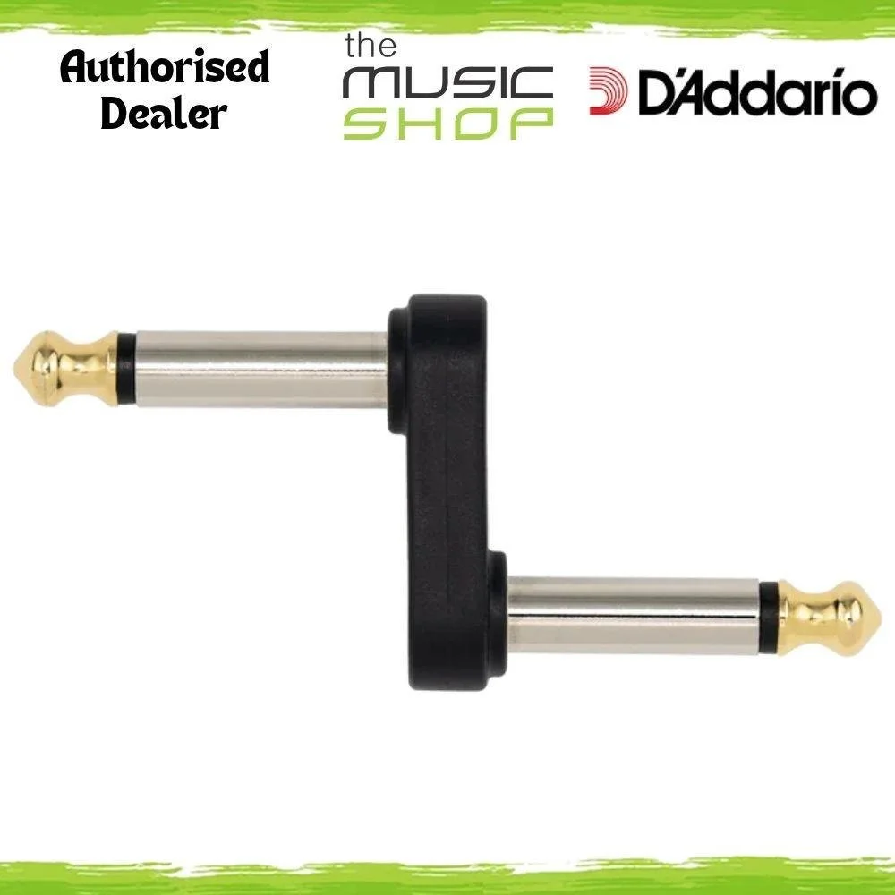 D'Addario 1/4" Male Mono Offset Adaptor for Connecting Effect Pedals - PW-P047B
