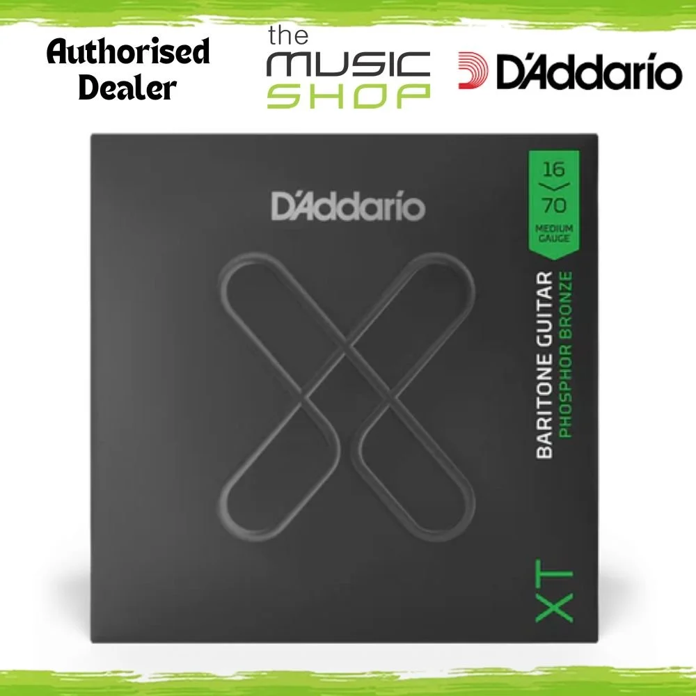 D'Addario XT 16-70 Medium Coated Baritone Acoustic Guitar Strings - XTAPB1670