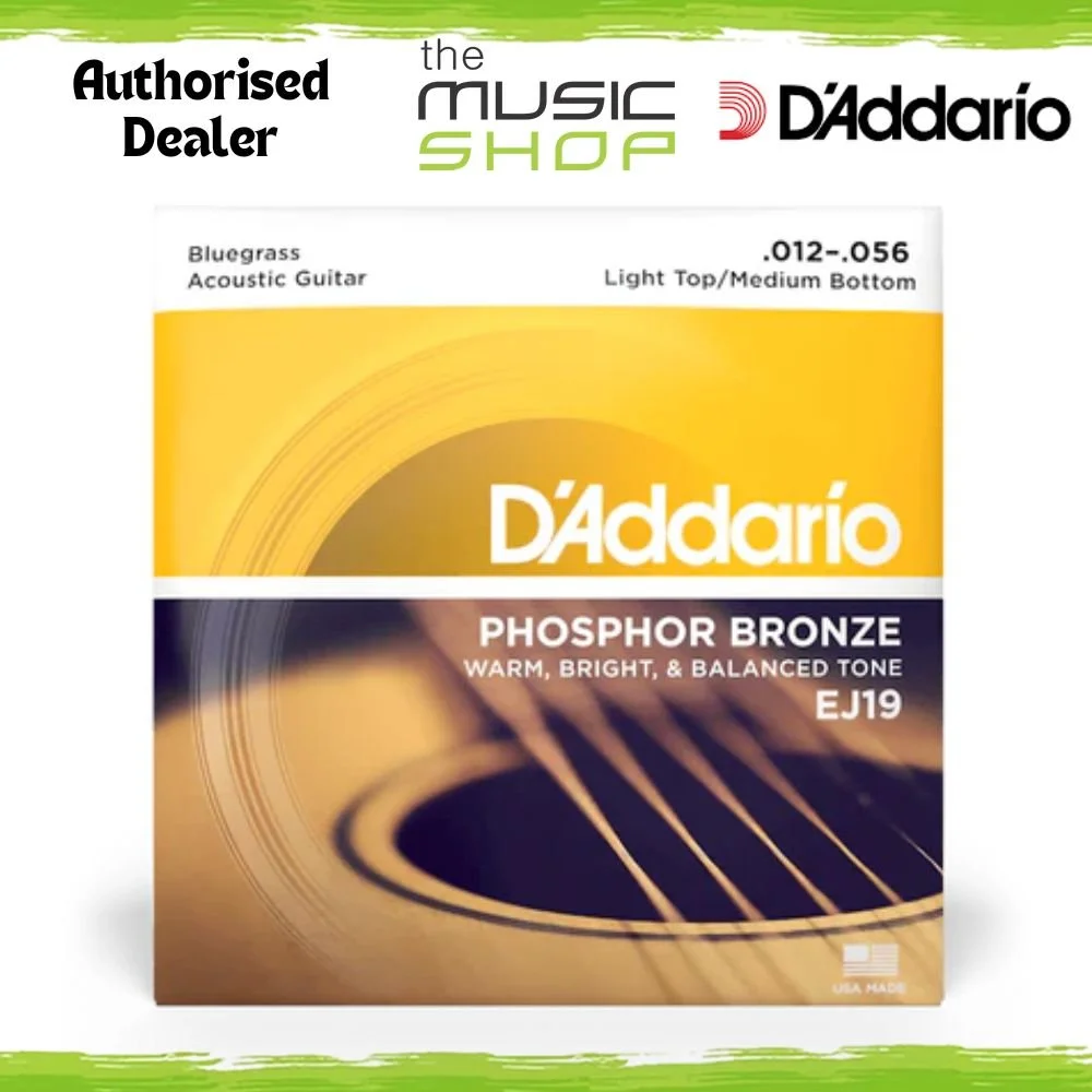 D'Addario EJ19 12-56 Bluegrass Phosphor Bronze Acoustic Guitar Strings