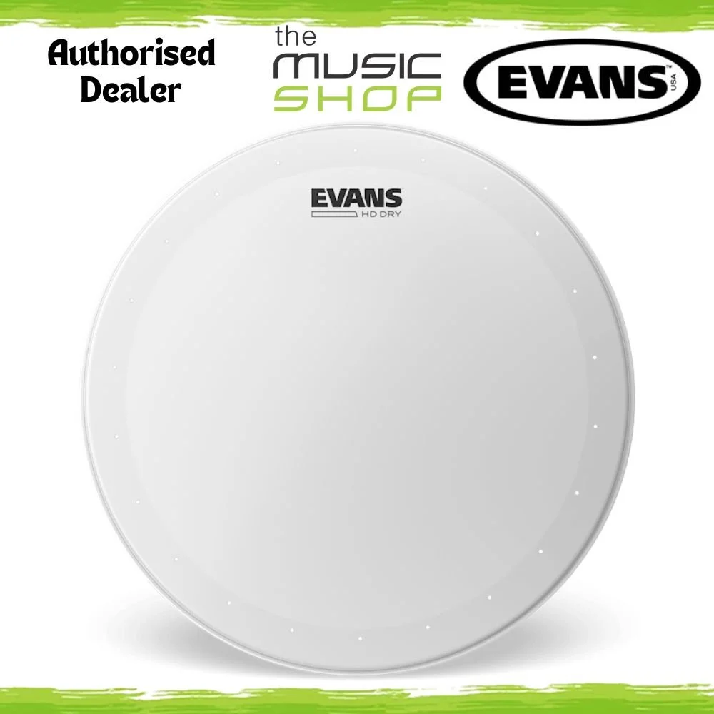Evans 14" HD Dry (Heavy Duty) Coated Snare/Tom Drum Head, 14 Inch Drumhead - B14HDD