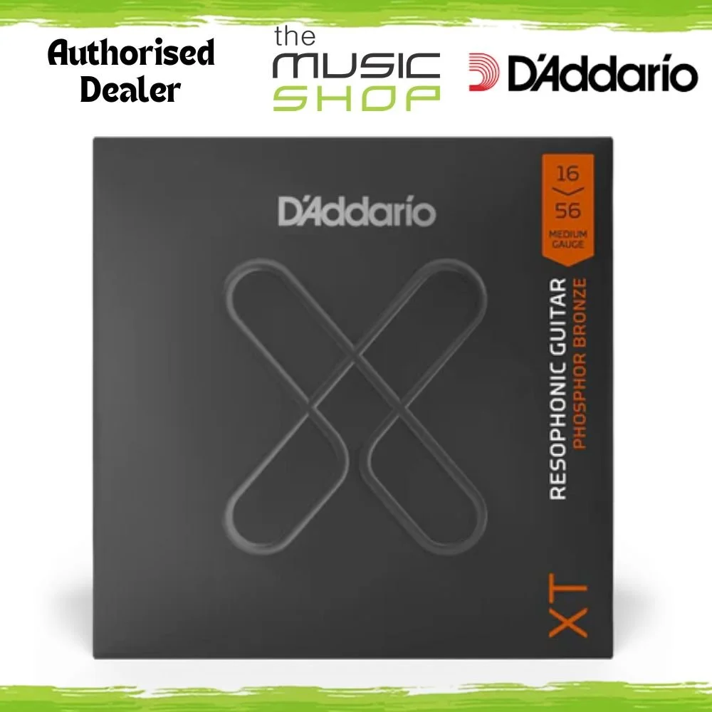 D'Addario XT 16-56 Coated Phosphor Bronze Resophonic Guitar Strings - XTAPB1656