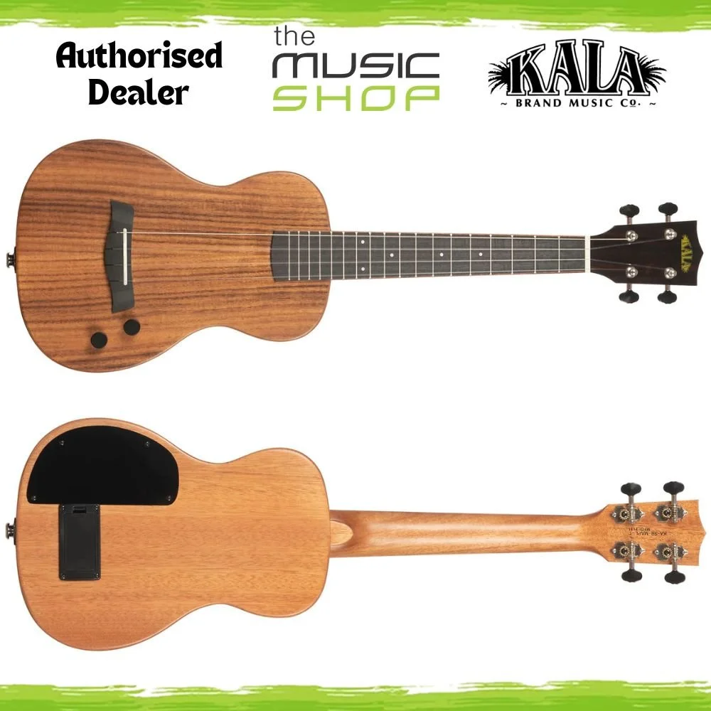 Kala Solid Body Acacia Electric Tenor Ukulele with Bag - KA-SB-ACA-T