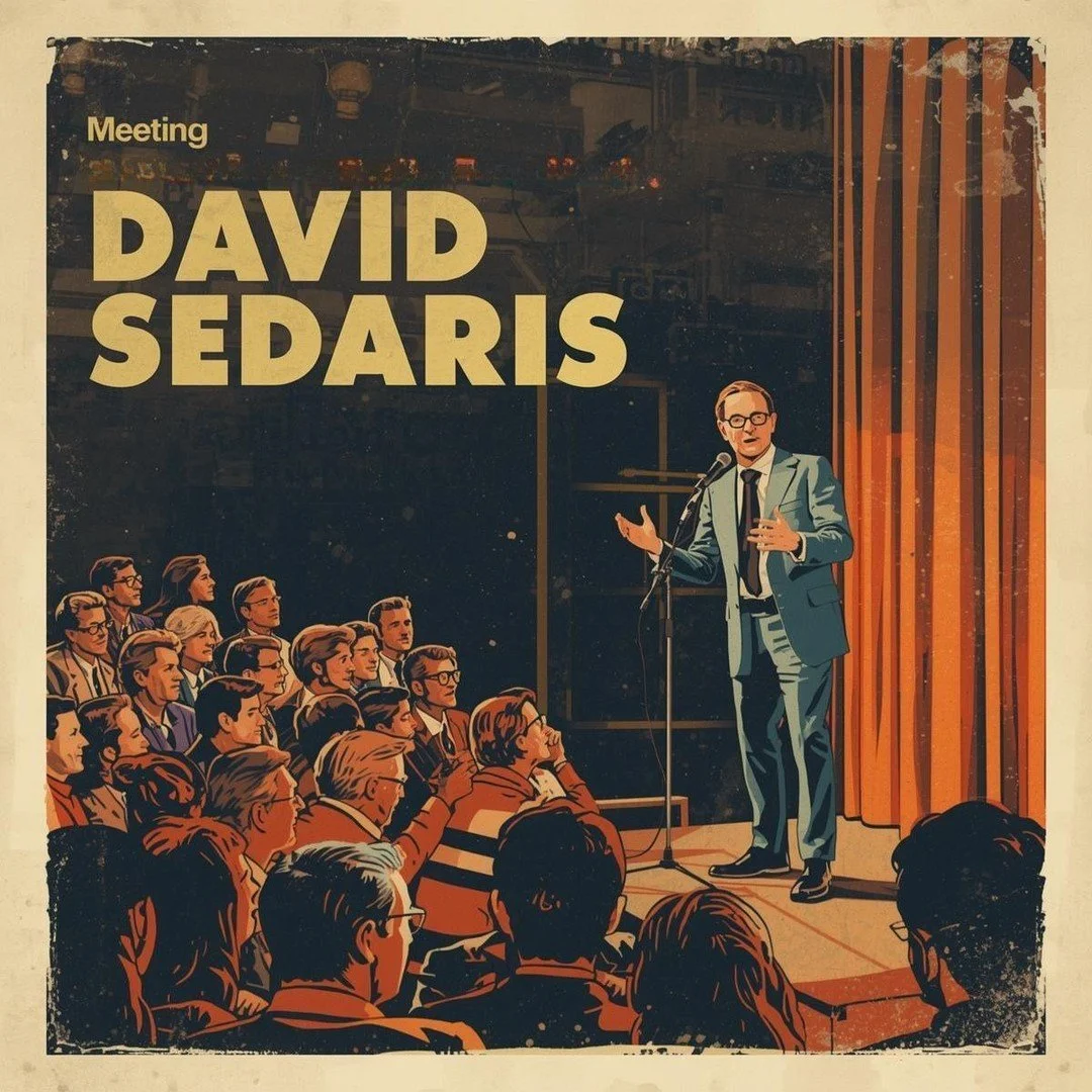 S03E03 - Meeting David Sedaris in Stockholm: Weirdness, Wit, and a Little Jazz

Some flights feel endless. Mine disappeared in the company of David Sedaris. What started as an accidental click on his Masterclass turned into four and a half hours of p