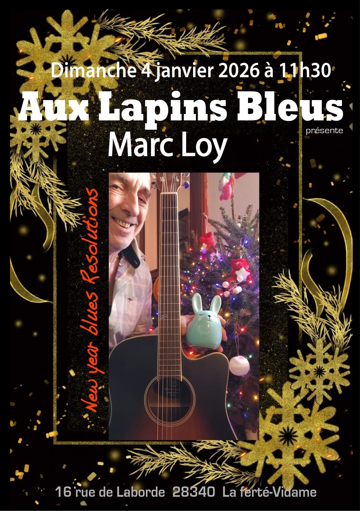 Dernier dimanche de la saison avec Marc Loy !

Depuis des mois, les dimanches matin Aux Lapins Bleus ont un go&ucirc;t particulier :
Marc Loy &agrave; la guitare, le caf&eacute; qui fume, les plats maison, et surtout vous, celles et ceux qui nous acc