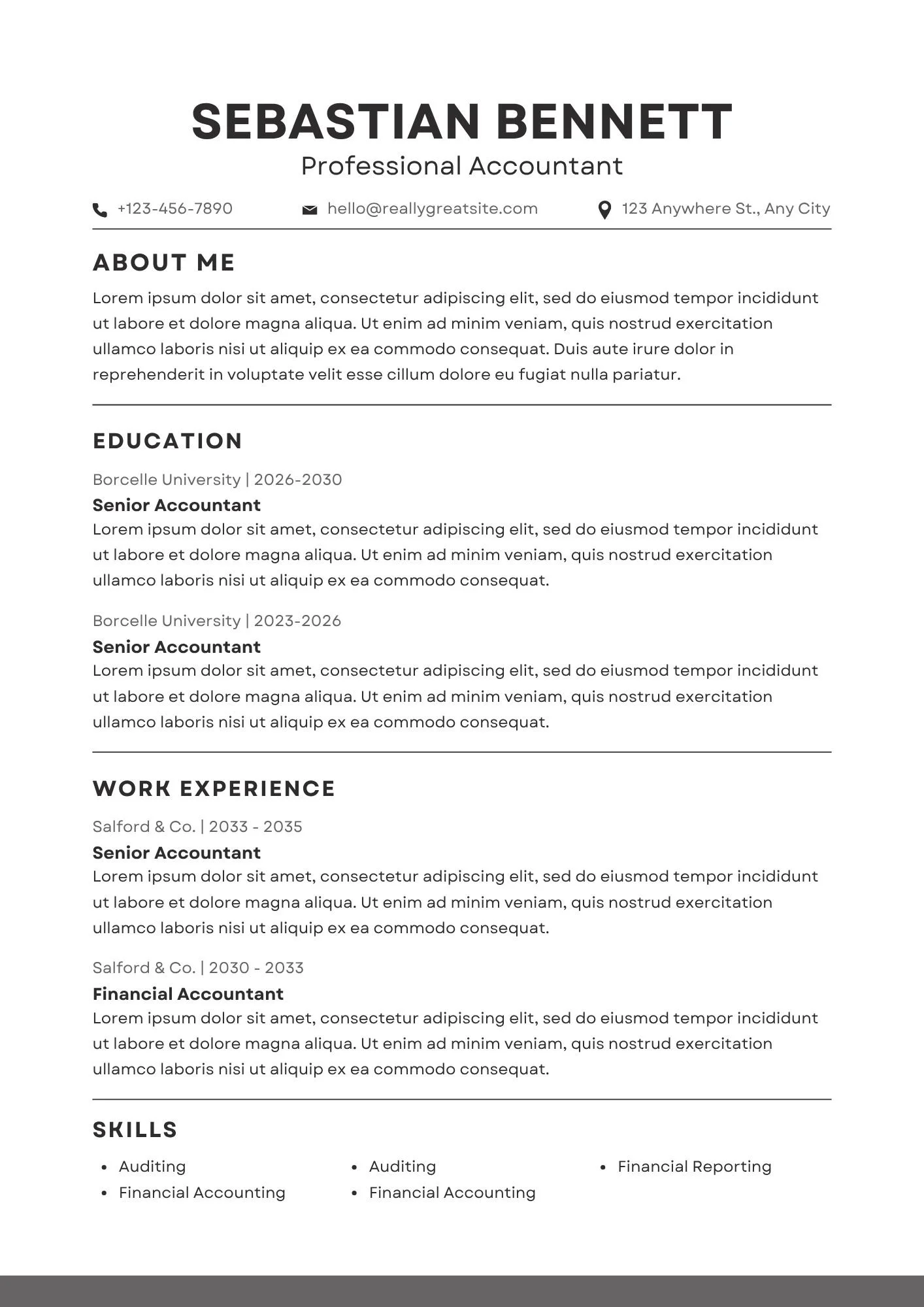Creative CV Resume