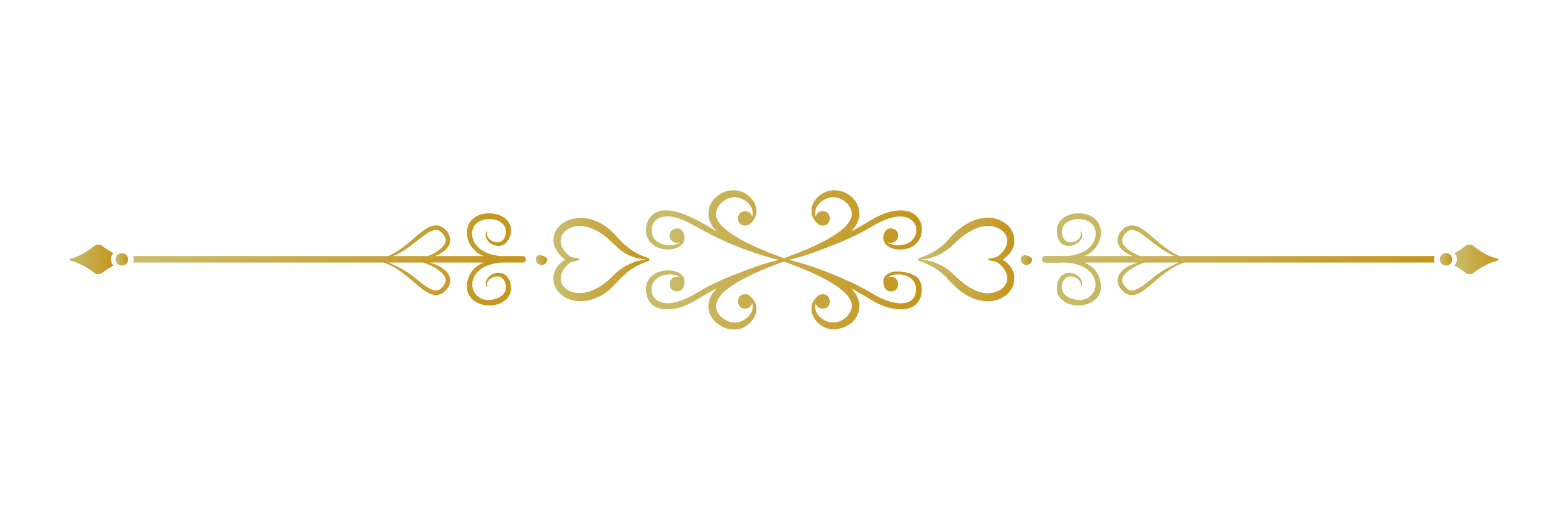 Golden decorative border with intricate swirling patterns and symmetrical design elements.