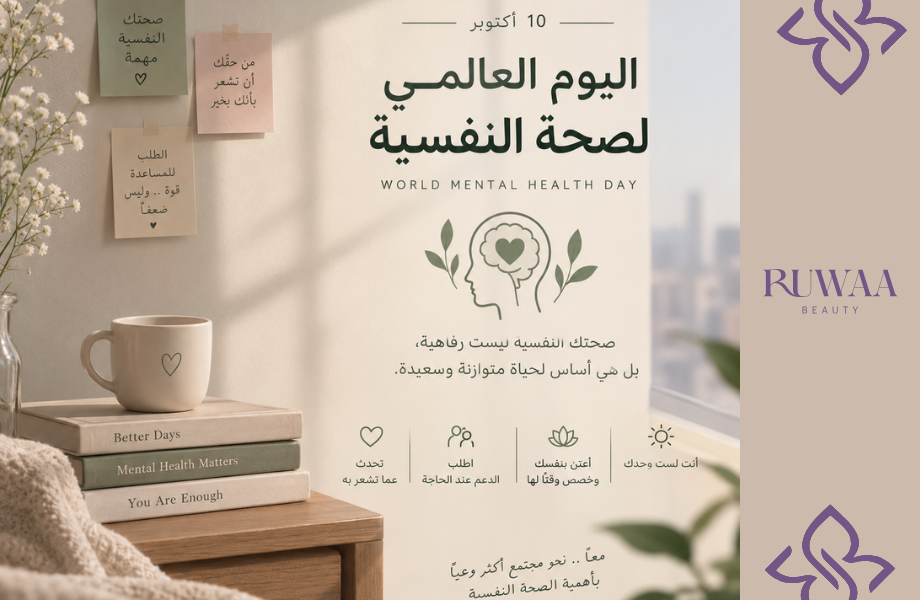 Ruwaa Beauty in Saudi Arabia | World Mental Health Day and the Importance of Mental Well-Being