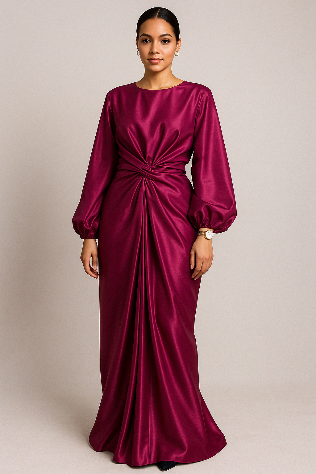 Fushia Boubou Wrap dress