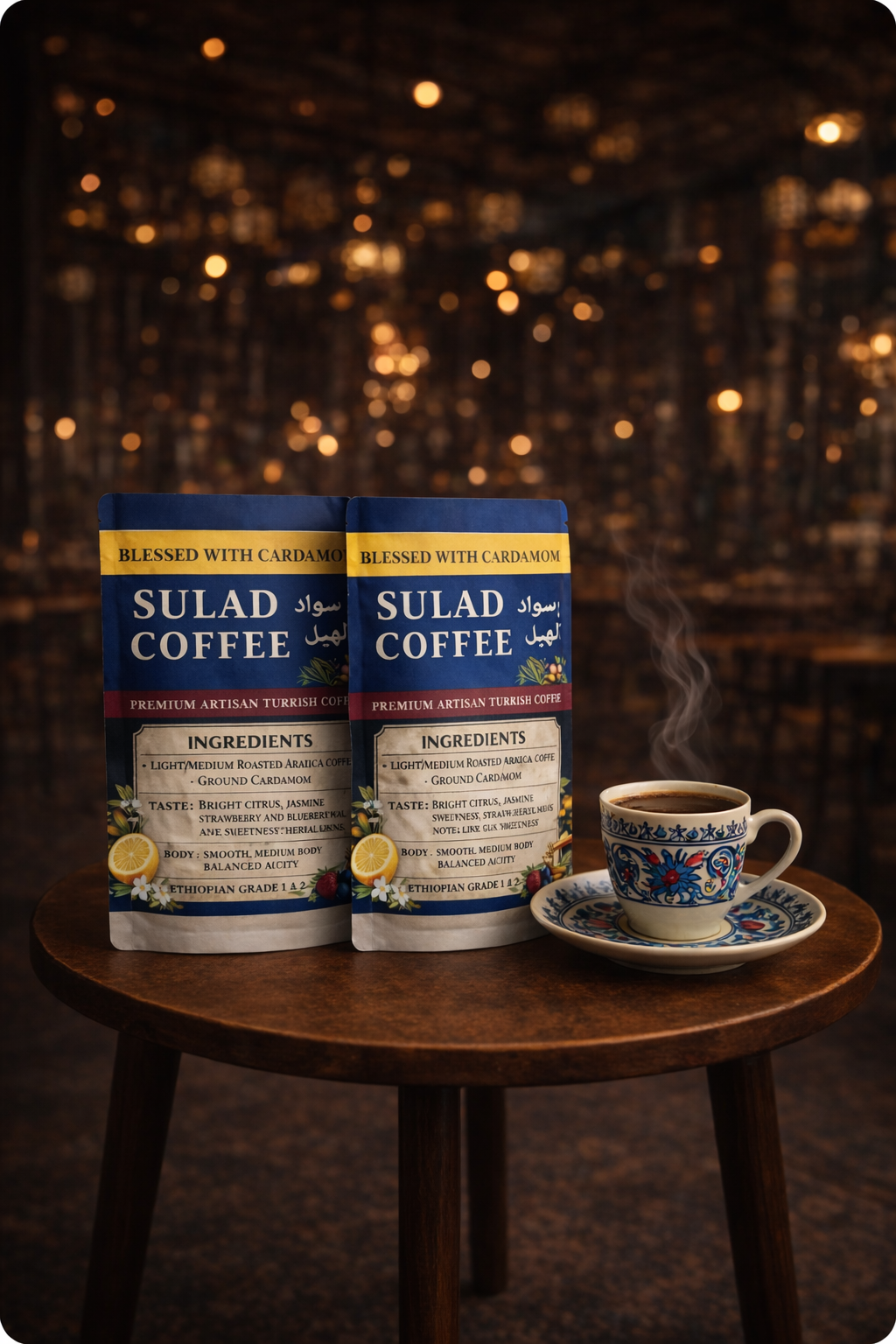 Turkish Ground Coffee with Cardamom. 1 LB قهوة تركيه/عربيه لذيذه،مع هيل